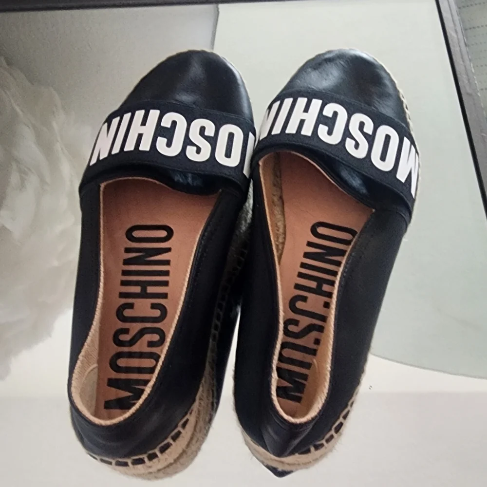 MOSCHINO COUTURE WOMEN'S LOGO ESPADRILLE